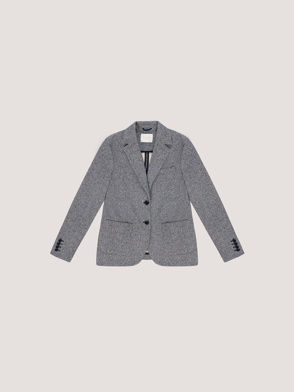 Herringbone slim fit jacket