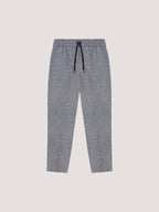 Herringbone coulisse chino trousers