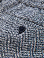 Herringbone coulisse chino trousers
