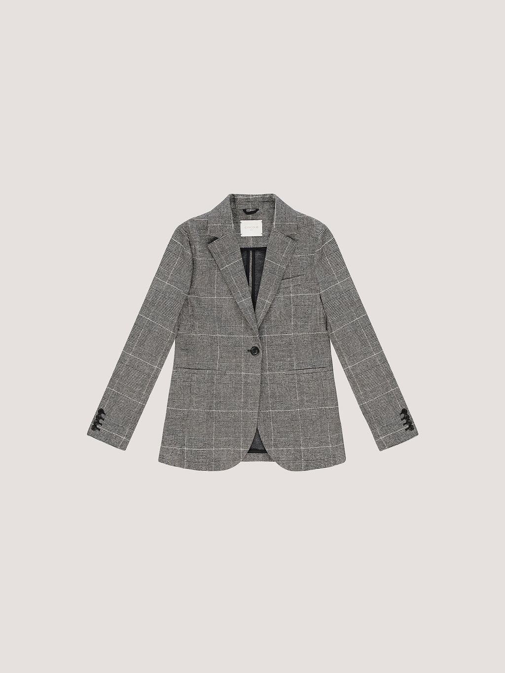 Slim long jacket Prince Of Wales