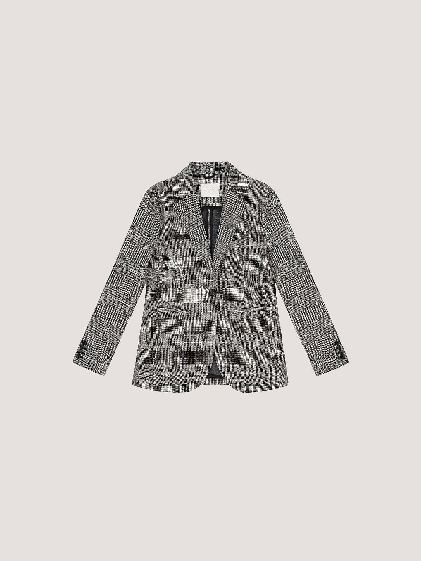 Giacca slim long Prince Of Wales
