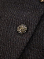 Diagonal double-breasted jacket