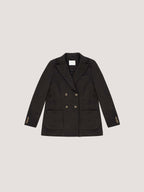 Diagonal double-breasted jacket