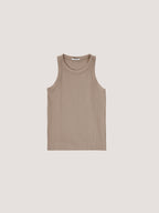 Ribbed Crew-Neck Tank Top
