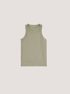Ribbed Crew-Neck Tank Top