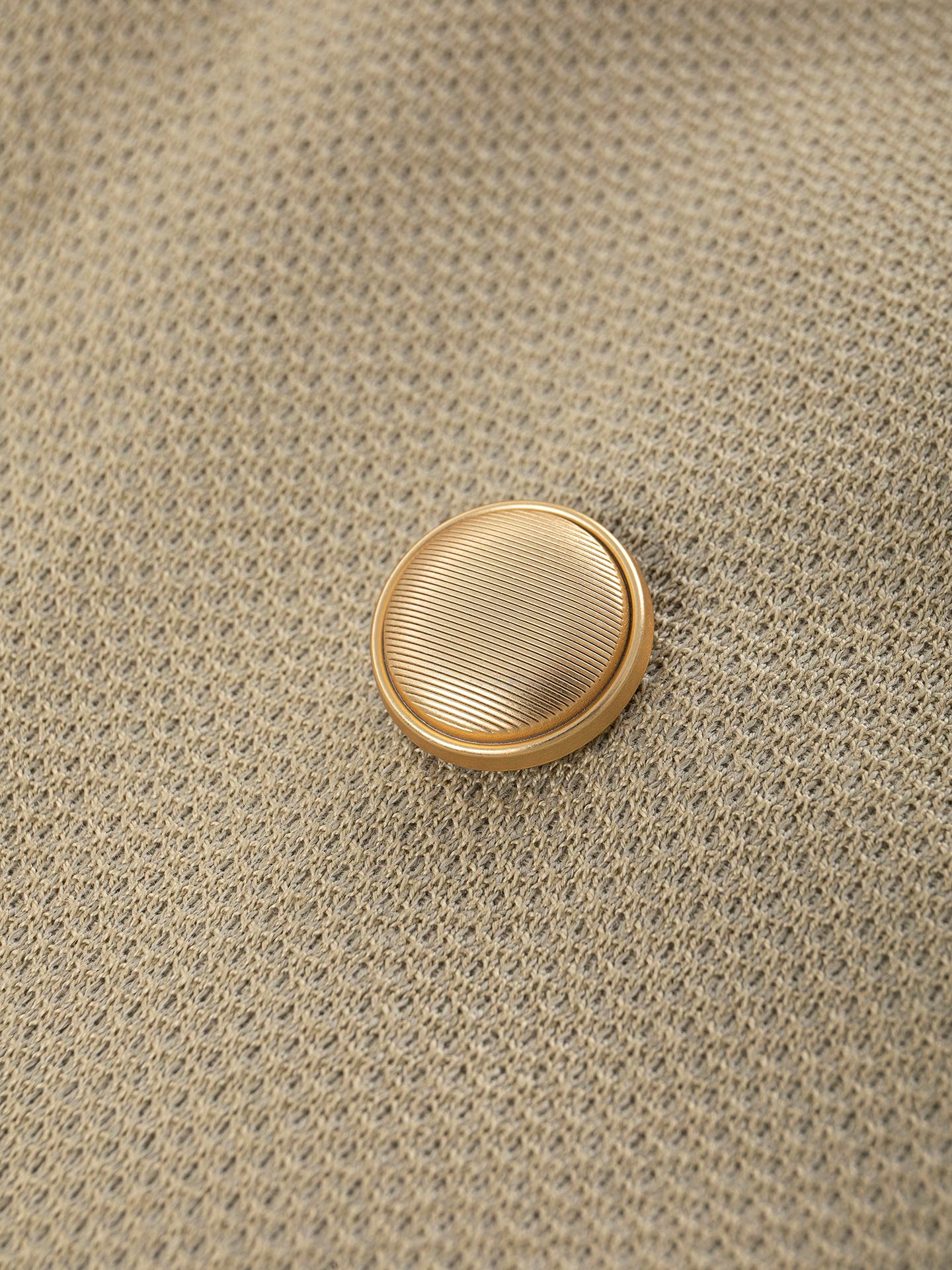 Double-Breasted Jacket in Fabric Weft Linen-Cotton