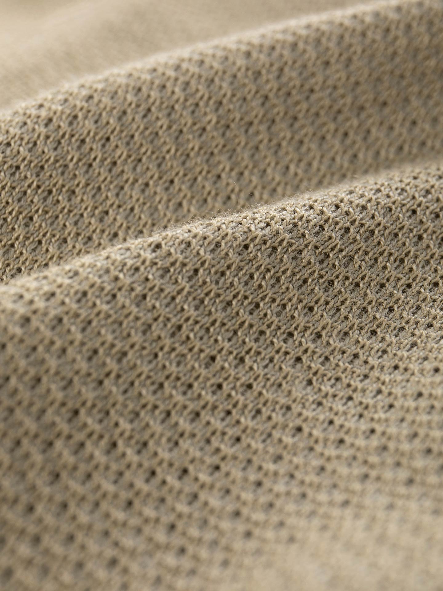 Double-Breasted Jacket in Fabric Weft Linen-Cotton