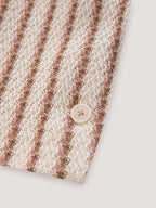 Slim Long Jacket Knitted Striped