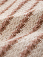 Slim Long Jacket Knitted Striped