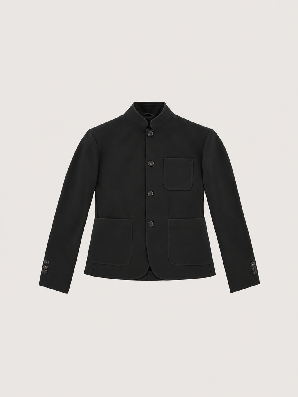 Giacca slim fit quattro bottoni light fleece