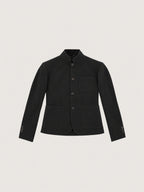 Giacca slim fit quattro bottoni light fleece