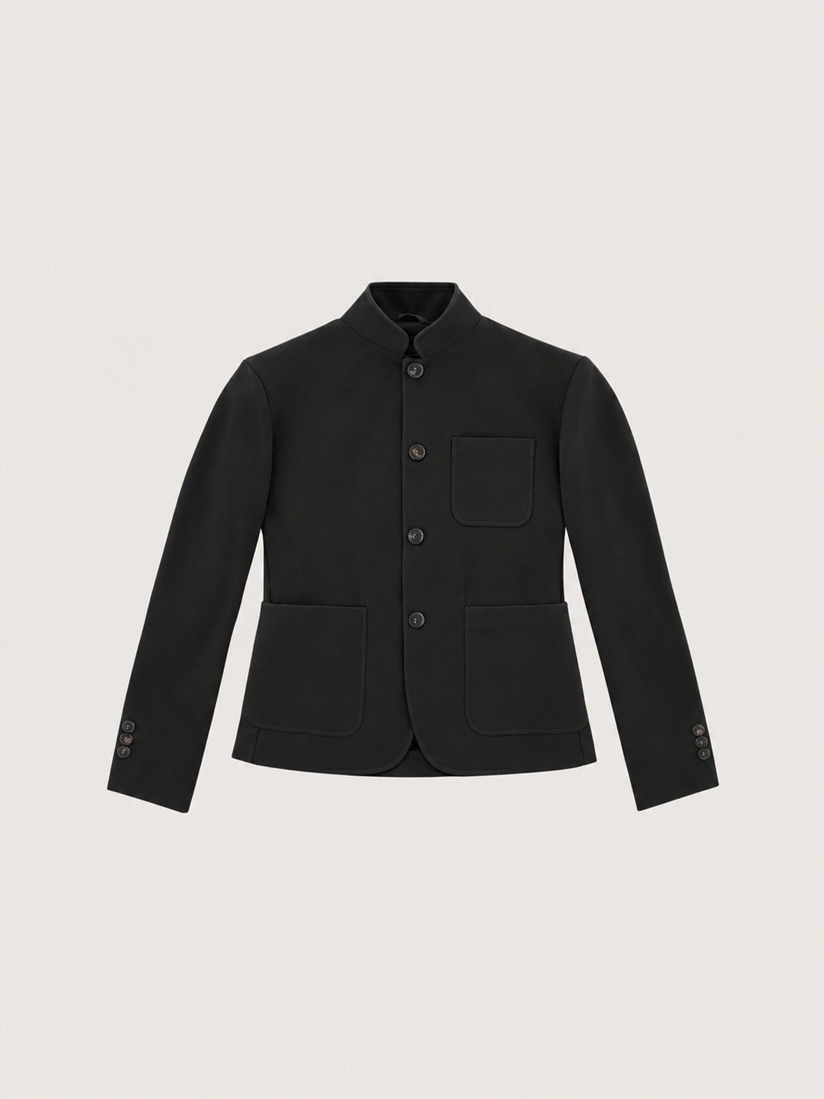 Giacca slim fit quattro bottoni light fleece