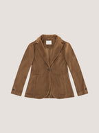 Giacca slim long velours