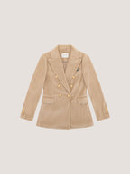 Doppiopetto peak lapel velours