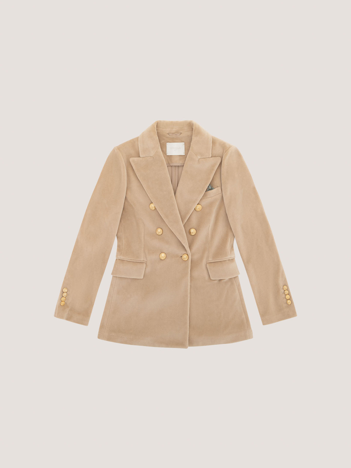 Doppiopetto peak lapel velours