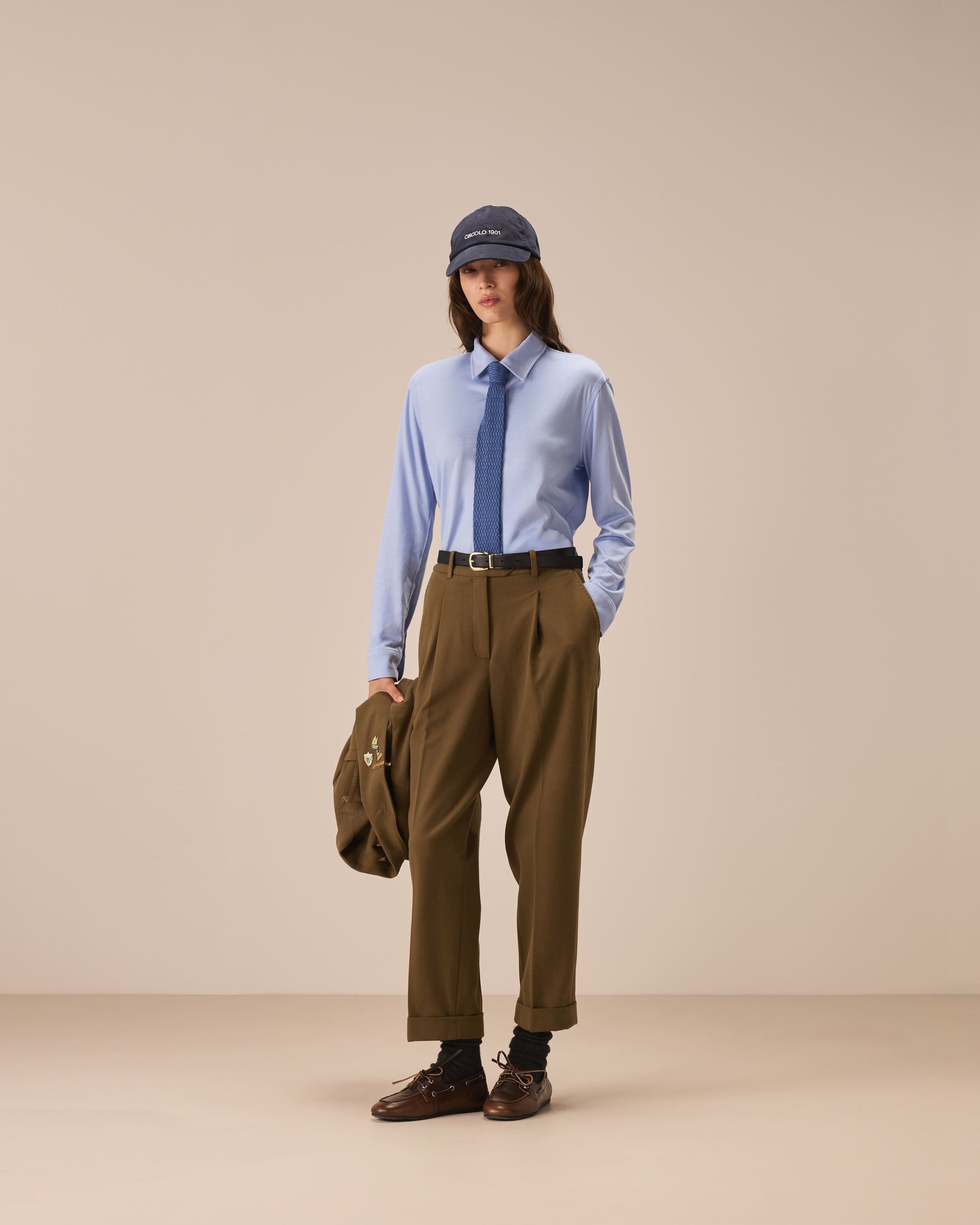 Camicia slim jersey