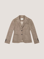 Giacca slim fit herringbone light fleece