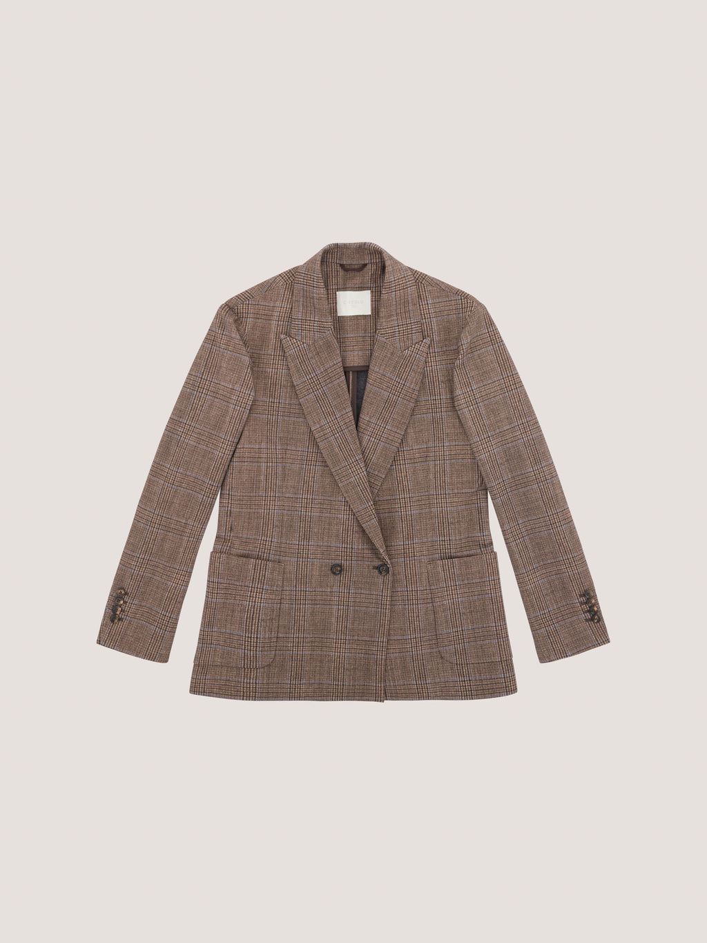 Giacca masculine prince of Wales light fleece