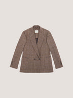 Giacca masculine prince of Wales light fleece