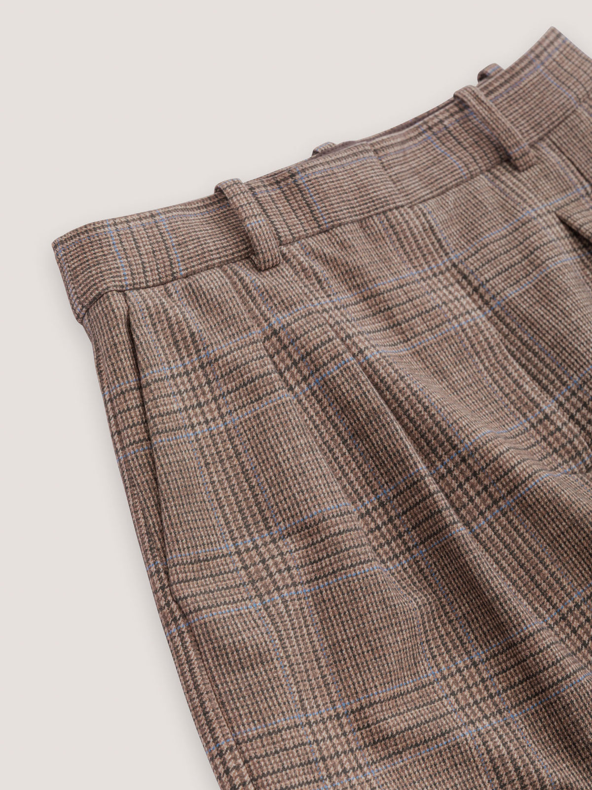 Pantalone masculine doppia pences prince of Wales light fleece
