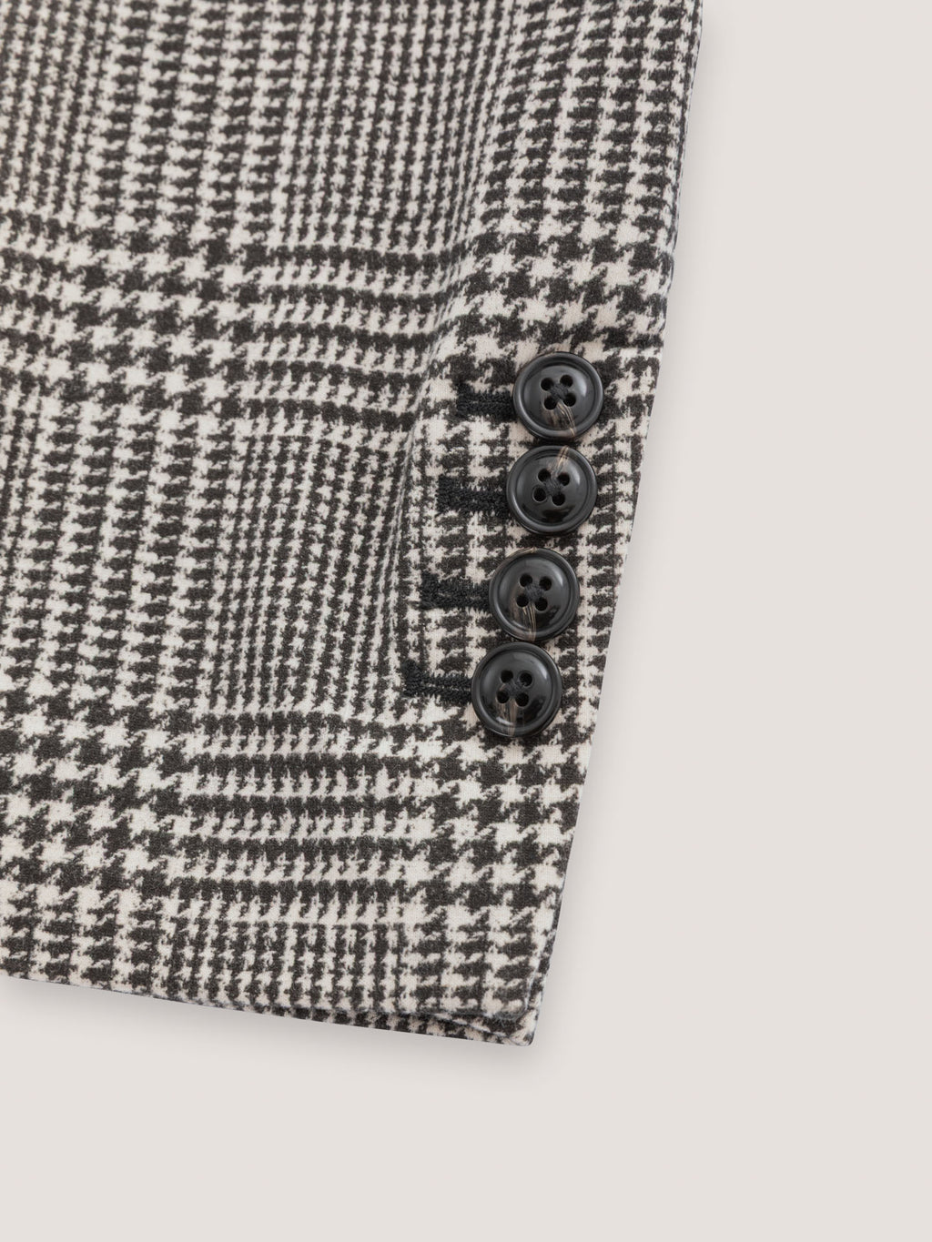 Giacca slim long prince of Wales light fleece