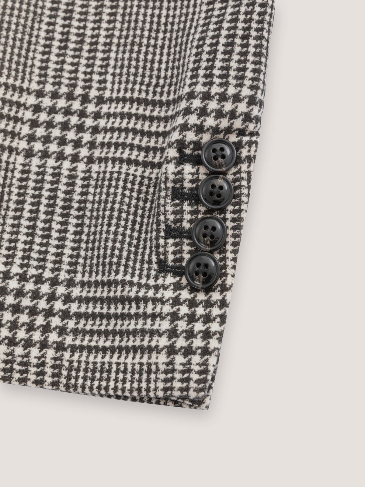 Giacca slim long prince of Wales light fleece