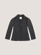 Giacca slim long jersey stretch wool flannel