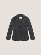 Giacca slim long jersey stretch wool flannel