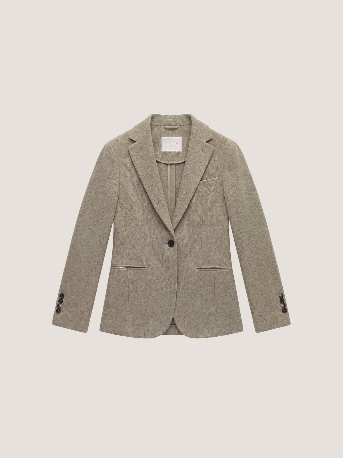 Giacca slim long jersey stretch wool flannel