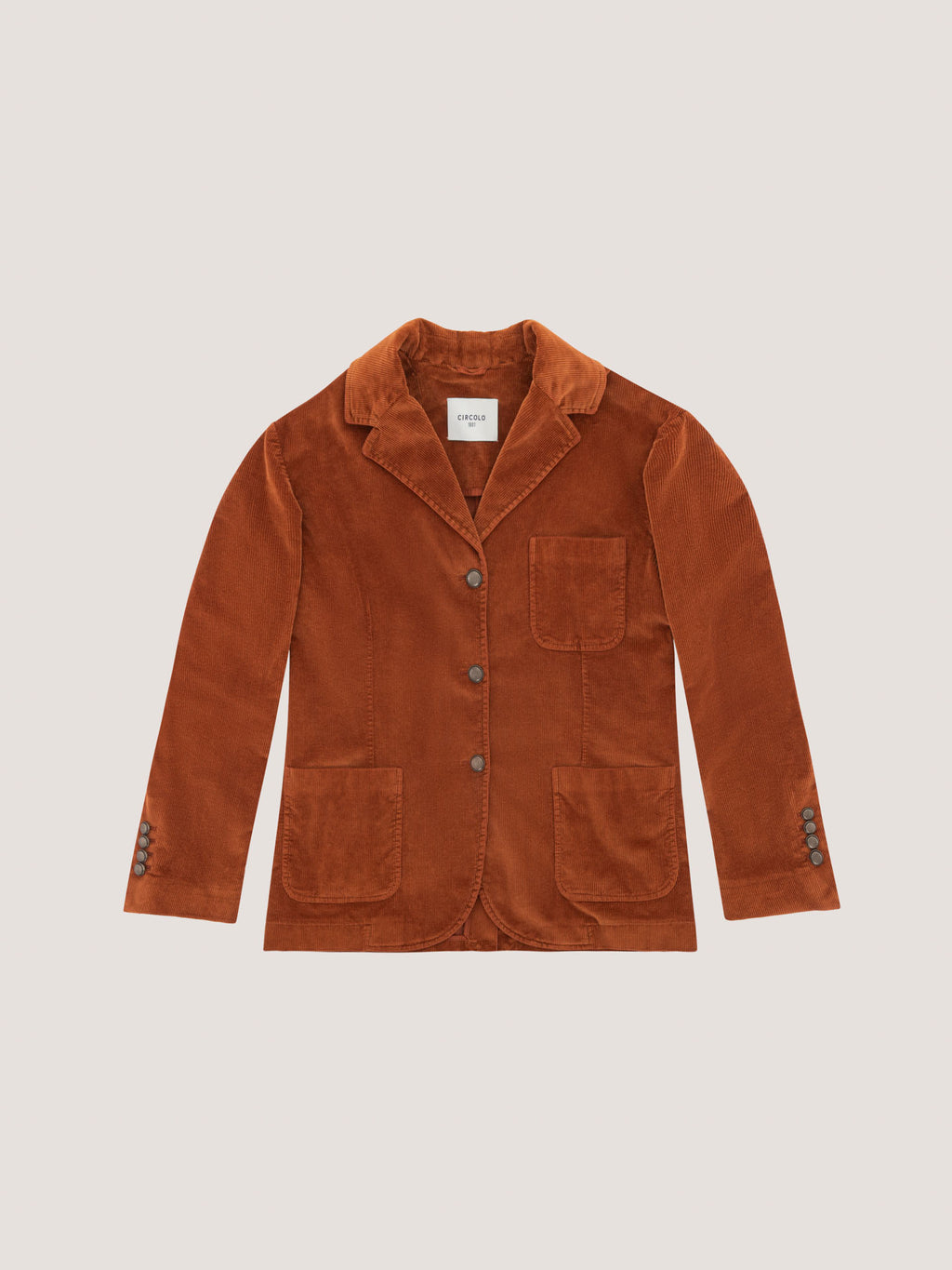 Giacca tre bottoni velvet silk touch