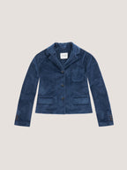 Giacca cropped velvet silk touch