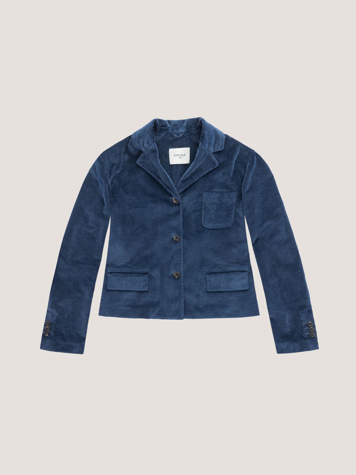 Giacca cropped velvet silk touch