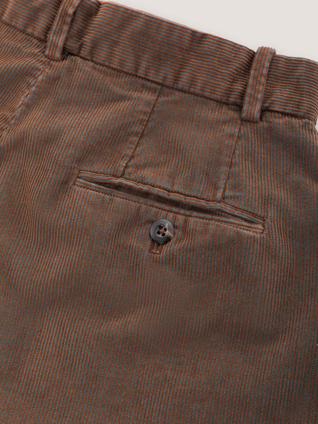 Pantalone masculine vita alta trucker two-tone velvet