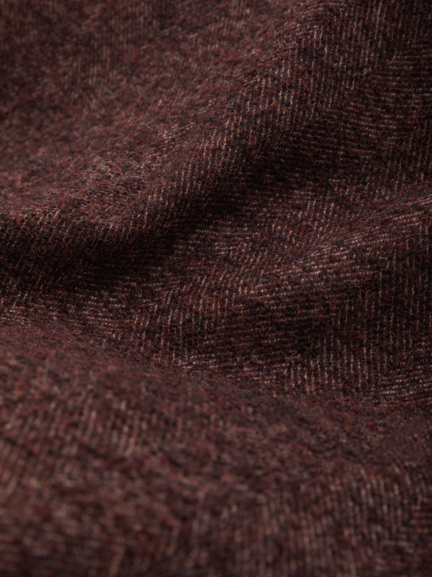 Cappotto doppiopetto lana spazzolata herringbone