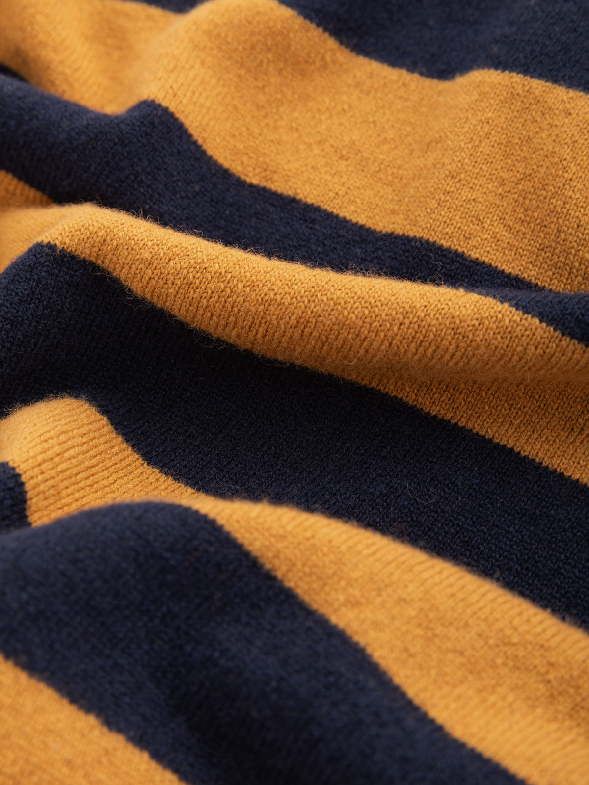 Polo lana striped ginger