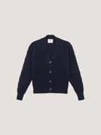 Cardigan lana punto maglia diamond