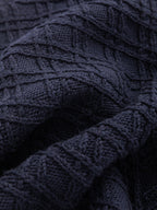 Cardigan lana punto maglia diamond