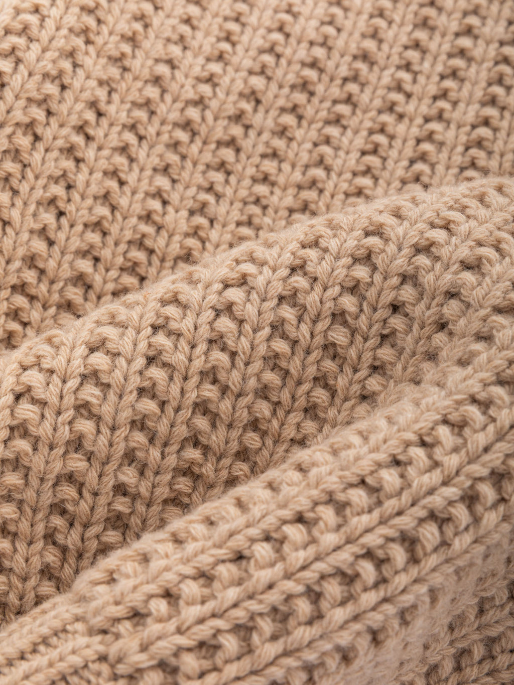 Maglione collo alto boxy fit punto maglia grain