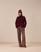 Full zip blouson punto maglia grain
