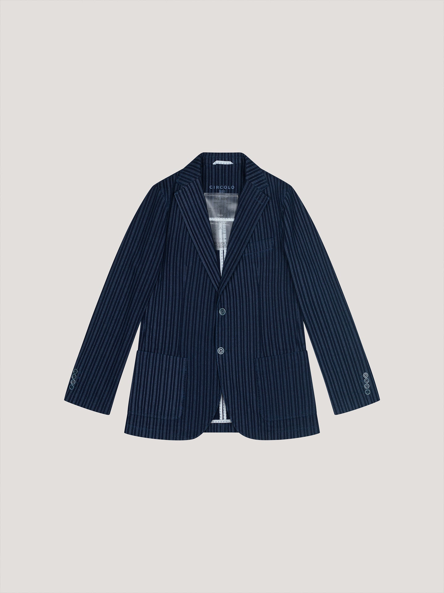 Indaco Striped blazer