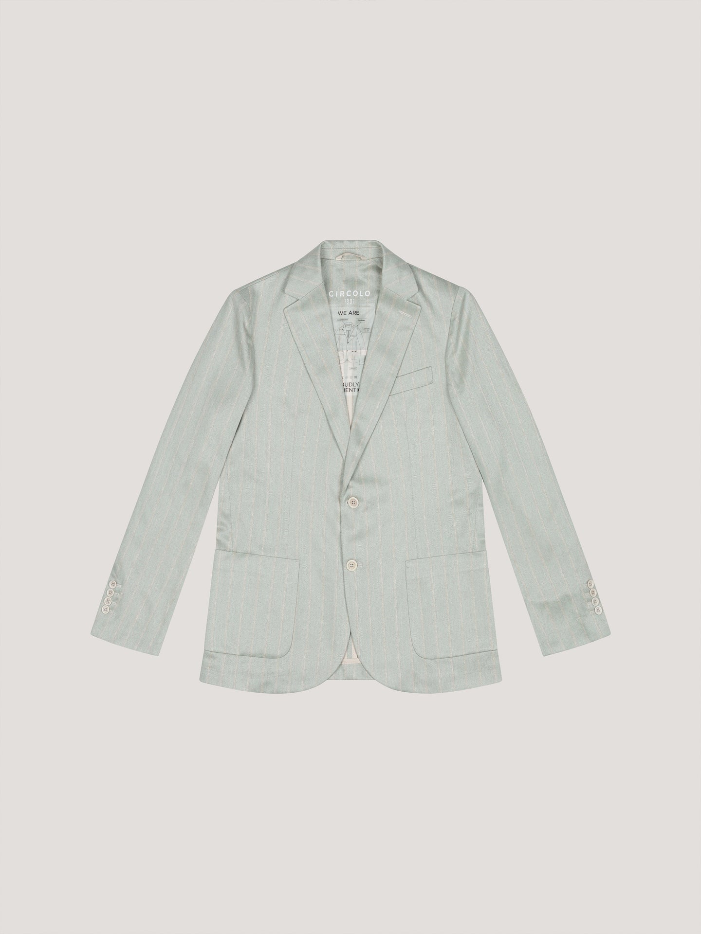 Pinstriped Fabric blazer