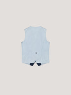 Gilet Striped Indaco