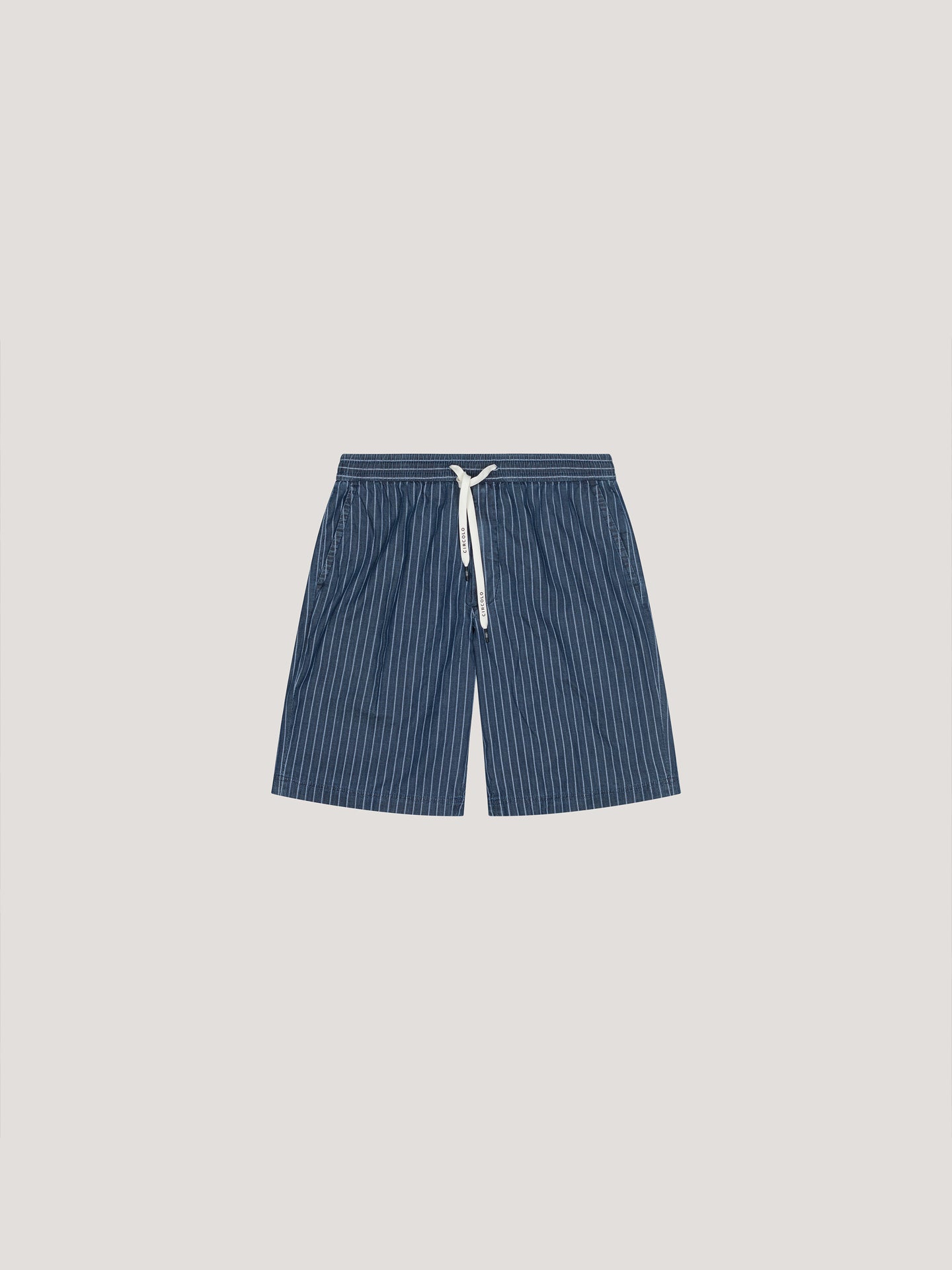 Striped Chambray shorts