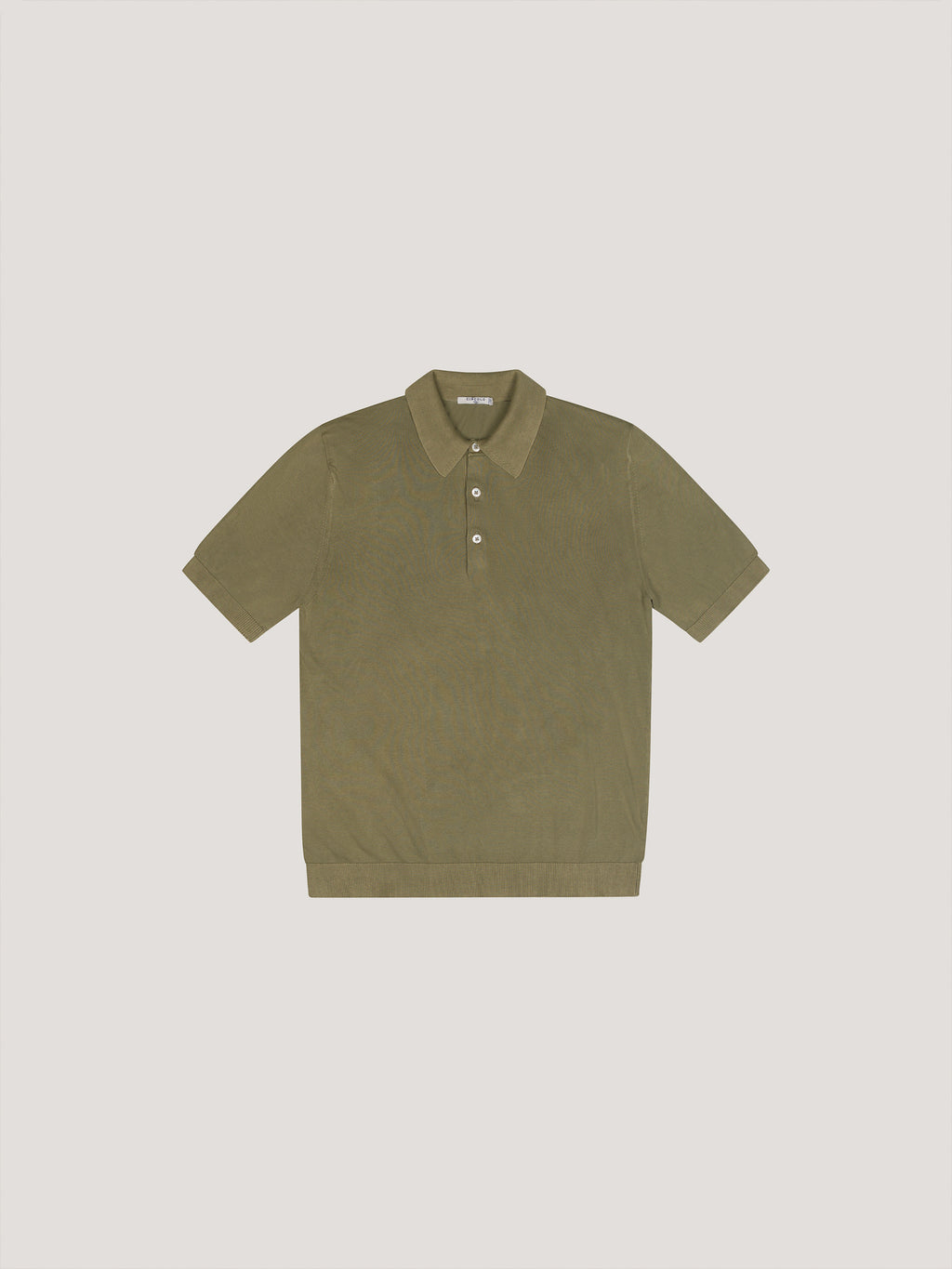 Knit polo shirt