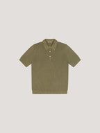 Knit polo shirt