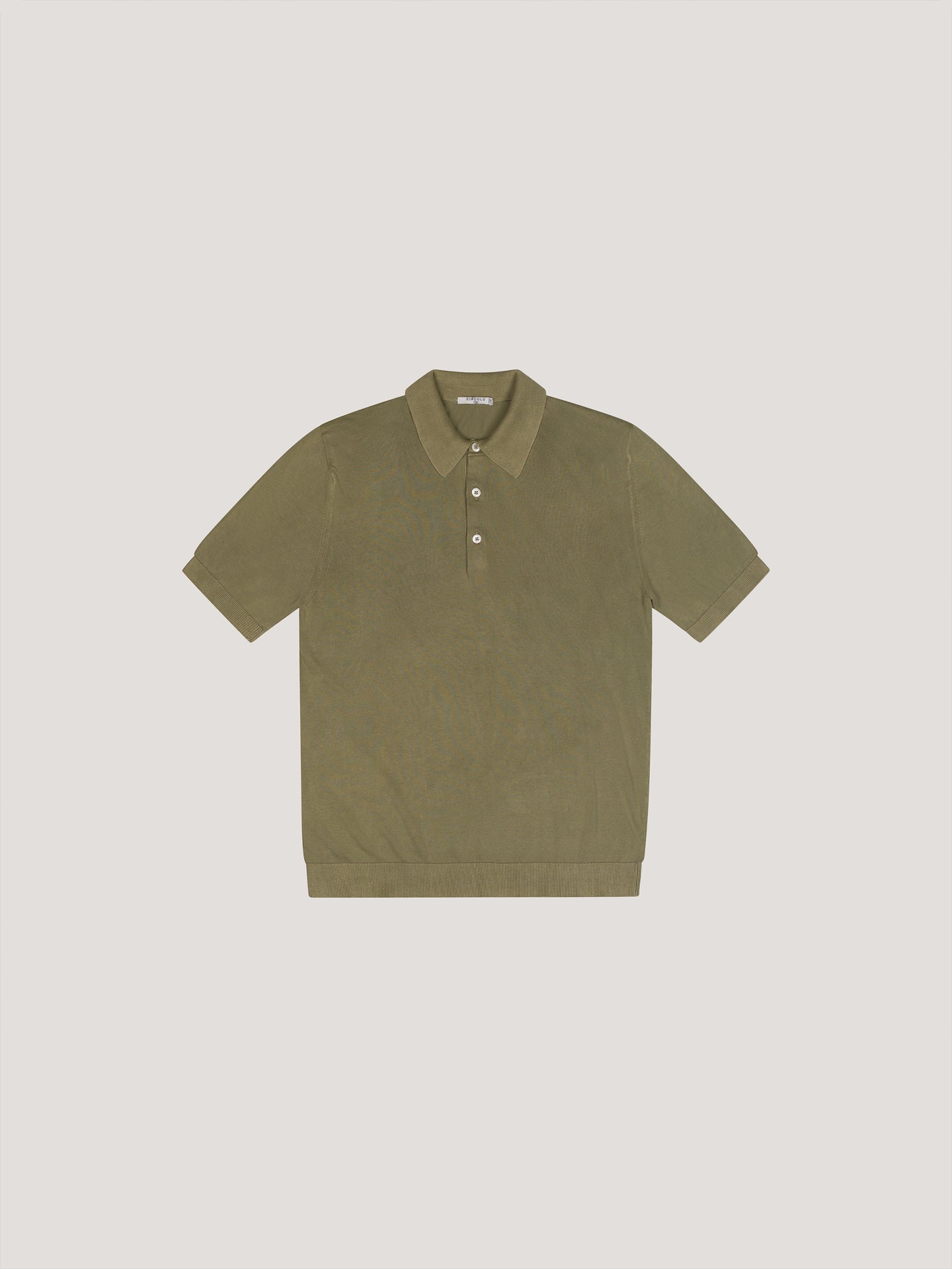 Knit polo shirt