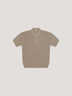 Eyelet pattern polo shirt
