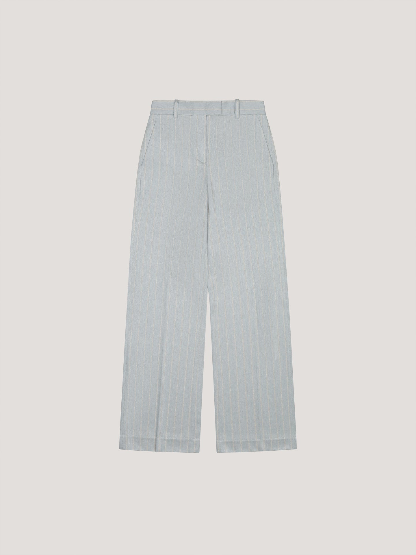 Pantalone vita alta Pinstriped