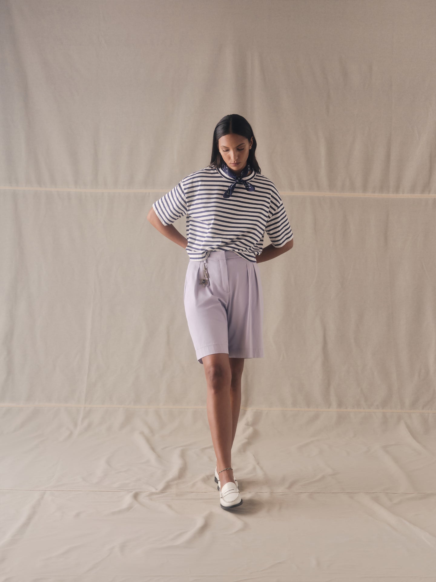 T-shirt corta Small striped