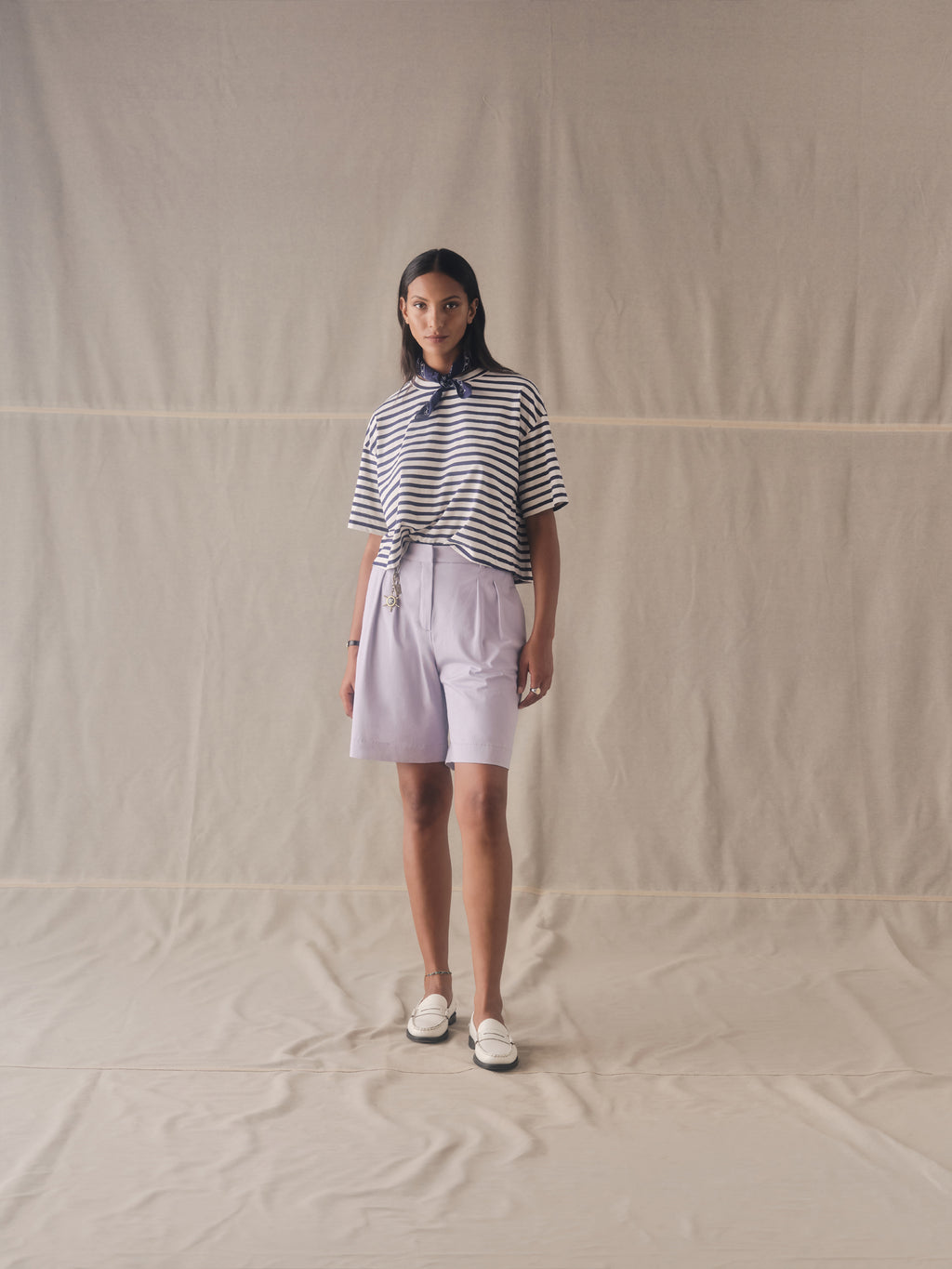 T-shirt corta Small striped